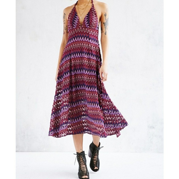 Urban Outfitters Dresses & Skirts - NWT OU ECOTE plunging flame midi dress, size small